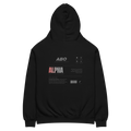 Standard Issue Comfort Top in black, rear view — ABO classification panel reading ALPHA, Certified Dominant